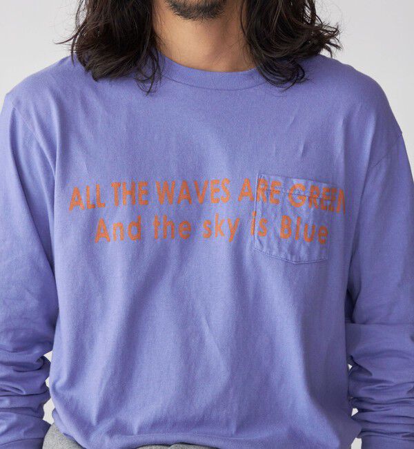 SHIPS「*【SHIPS別注】THE DAY ON THE BEACH: プリント ロングスリーブ Tシャツ」|Tシャツ・カットソー|