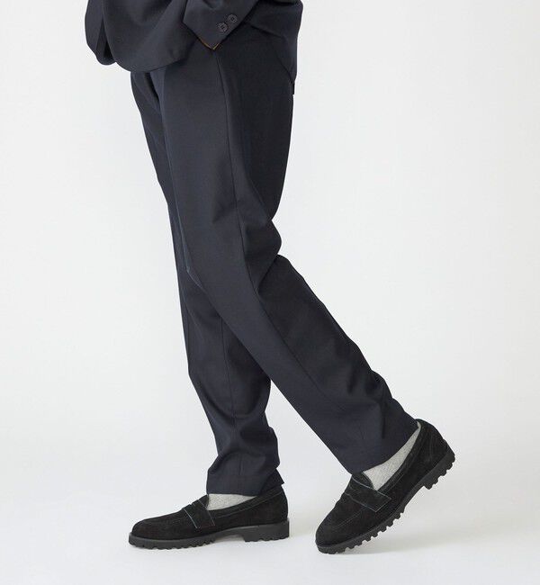 SHIPS「SHIPS:〈セットアップ対応〉SOLOTEX(R) ウール サキソニー イージーパンツ」|チノ|