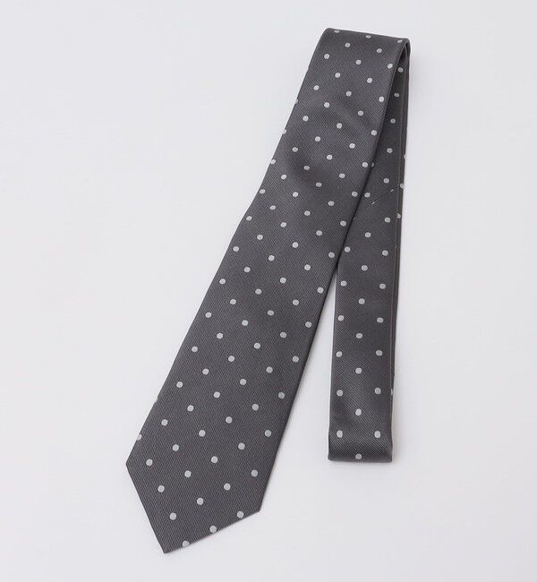 SHIPS Colors 「SHIPS Colors:シルク ドット ネクタイ◇」|ネクタイ・蝶ネクタイ|ライトグレー