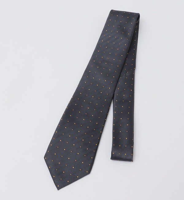 SHIPS Colors 「SHIPS Colors:シルク ドット ネクタイ◇」|ネクタイ・蝶ネクタイ|グレー系