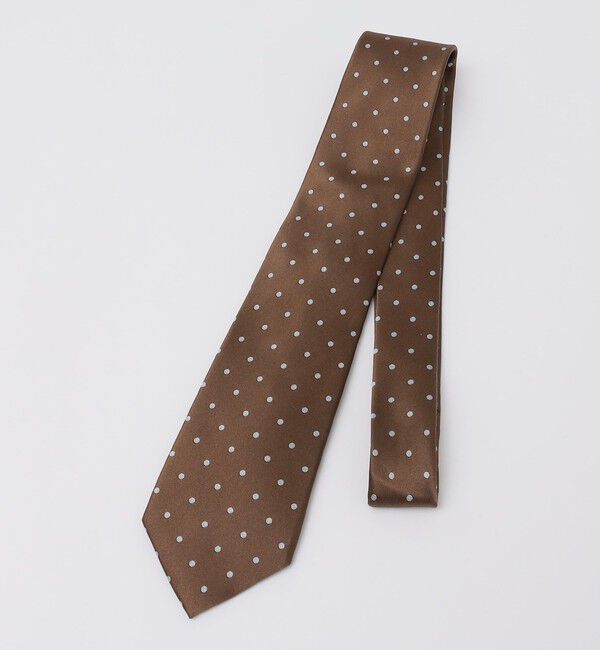 SHIPS Colors 「SHIPS Colors:シルク ドット ネクタイ◇」|ネクタイ・蝶ネクタイ|ブラウン