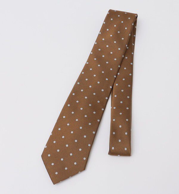 SHIPS Colors 「SHIPS Colors:シルク ドット ネクタイ◇」|ネクタイ・蝶ネクタイ|ダークブラウン