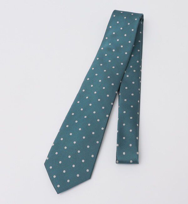 SHIPS Colors 「SHIPS Colors:シルク ドット ネクタイ◇」|ネクタイ・蝶ネクタイ|ライトグリーン