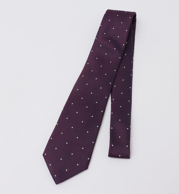 SHIPS Colors 「SHIPS Colors:シルク ドット ネクタイ◇」|ネクタイ・蝶ネクタイ|パープル