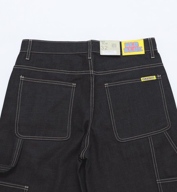 SHIPS「NEO BLUE: BAGGY CARPENTER SHORT」|デニム|