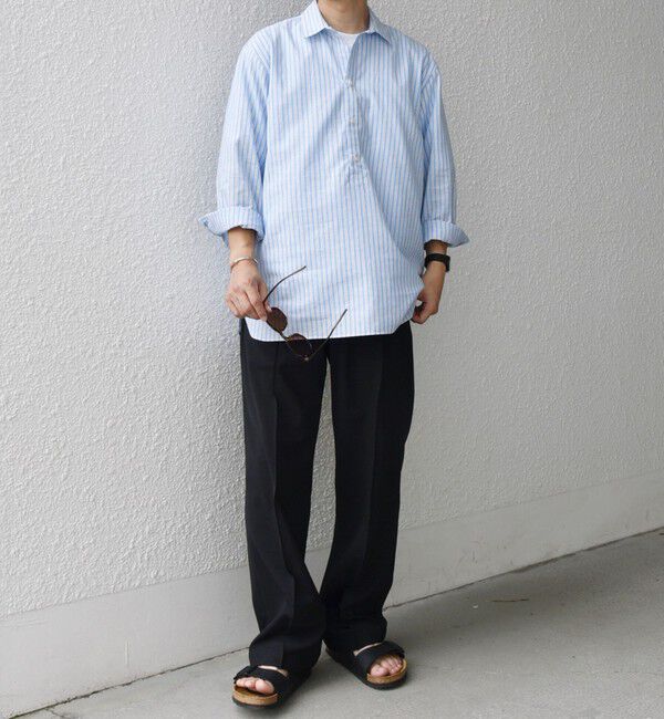 SHIPS any「SHIPS any: コットン/リネン 7分袖 スキッパー プルオーバー シャツ◇◇」|シャツ・ブラウス|