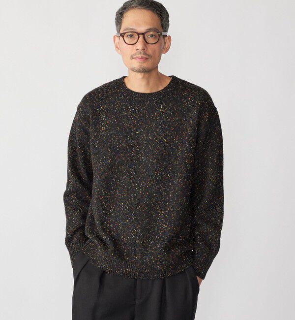 SHIPS「SHIPS: 〈手洗い可能〉カラー ネップ ニット」|ニット・セーター|