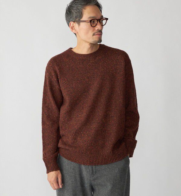 SHIPS「SHIPS: 〈手洗い可能〉カラー ネップ ニット」|ニット・セーター|