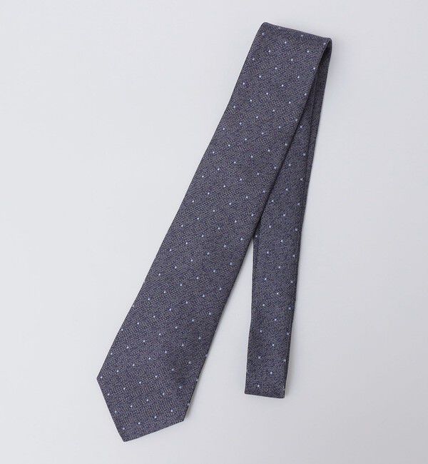 SHIPS Colors 「SHIPS Colors:日本製 シルク ドット柄 ネクタイ」|ネクタイ・蝶ネクタイ|グレー