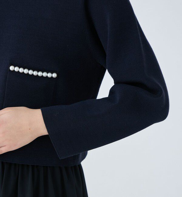 Ballsey「パールコンビ ポケットプルオーバー」|ニット・セーター|