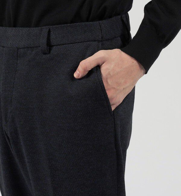 TOMORROWLAND MENS「ウールコットン ダブルジャガード ノープリーツシャーリングパンツ」|スラックス|