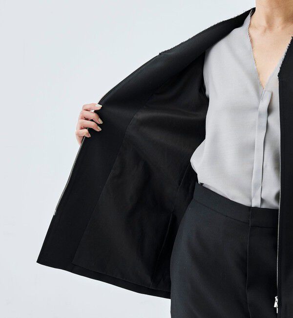 Edition「ドライツイル ZIPジャケット」|ノーカラージャケット|