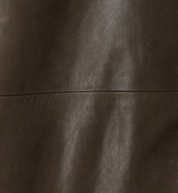 GALERIE VIE「ソフトグレインシープレザー ステンカラーブルゾン」|ブルゾン・スタジャン|