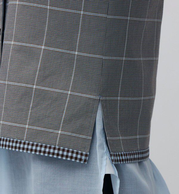 BACCA「ダブルフェイスチェック ベスト」|ベスト・ジレ|