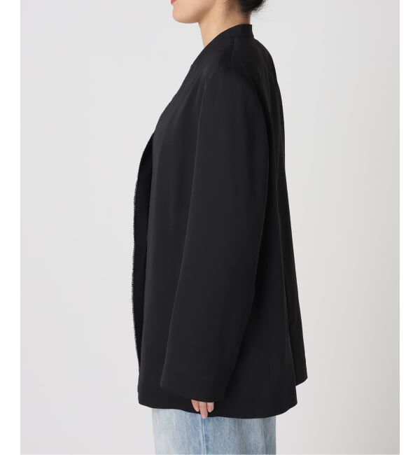 Plage「《予約》Light nocollar ジャケット」|ノーカラージャケット|