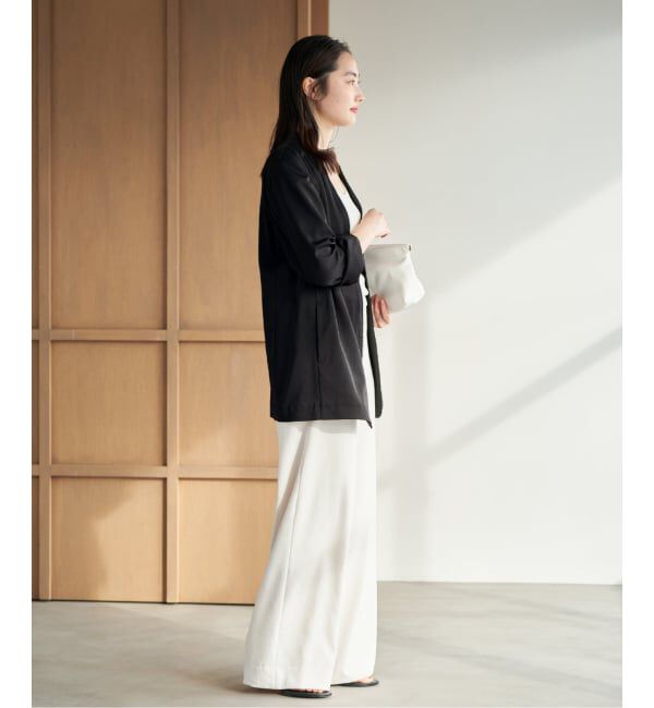 Plage「《予約》Light nocollar ジャケット」|ノーカラージャケット|