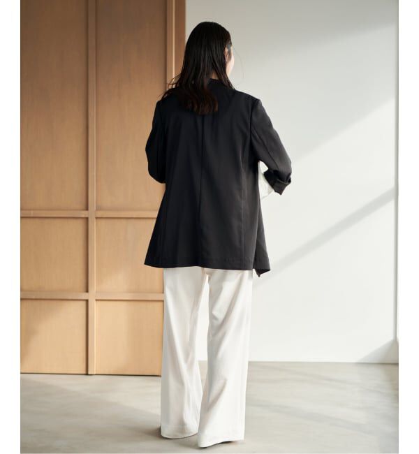 Plage「《予約》Light nocollar ジャケット」|ノーカラージャケット|