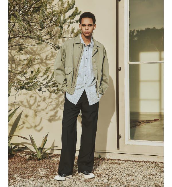 JOURNAL STANDARD「T/W ストライプ 2タック トラウザー スラックス」|スラックス|