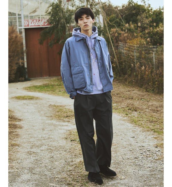 JOURNAL STANDARD「T/W ストライプ 2タック トラウザー スラックス」|スラックス|