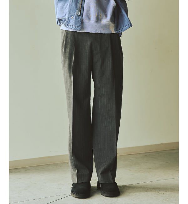 JOURNAL STANDARD「T/W ストライプ 2タック トラウザー スラックス」|スラックス|