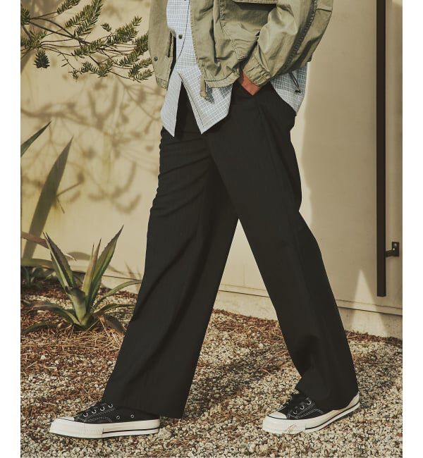 JOURNAL STANDARD「T/W ストライプ 2タック トラウザー スラックス」|スラックス|