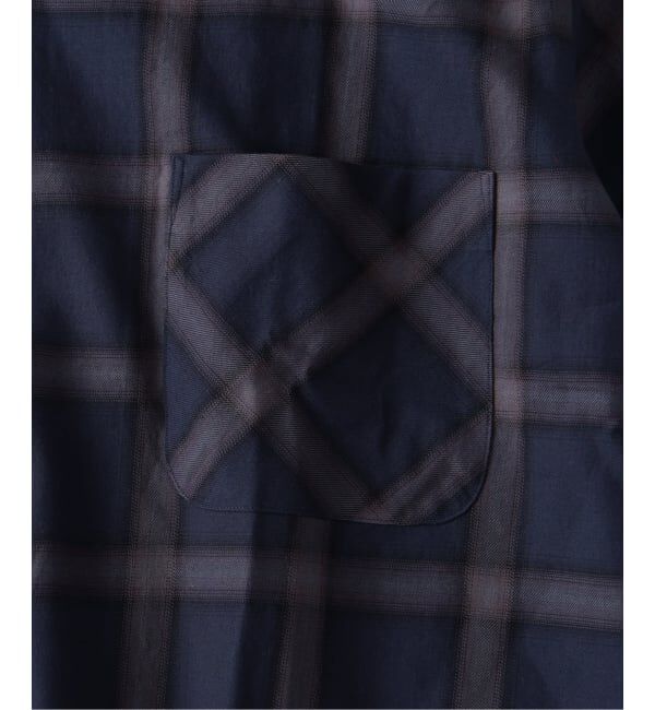 J.S.Homestead「《予約》Stead / コットン ツイル オンブレ 半袖 チェック シャツ」|シャツ・ブラウス|