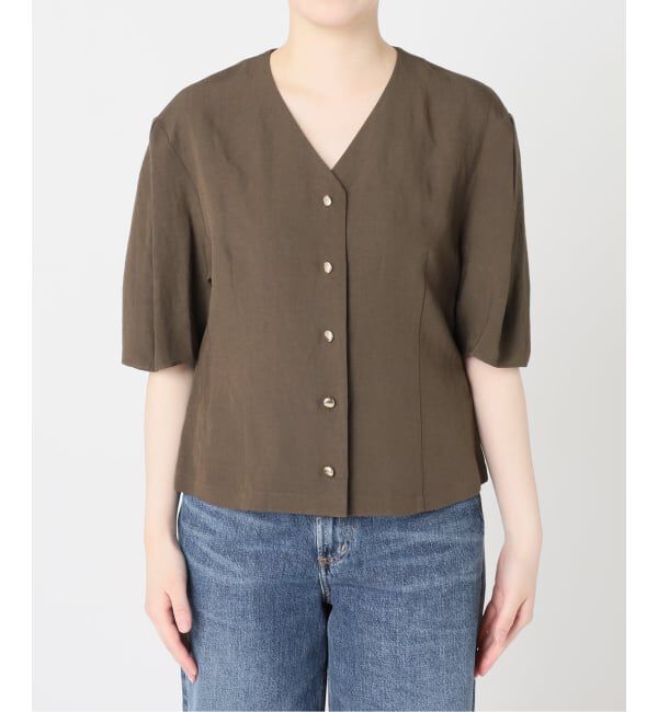 journal standard L'essage「《予約》VISリネンタックスリーブシャツ」|シャツ・ブラウス|