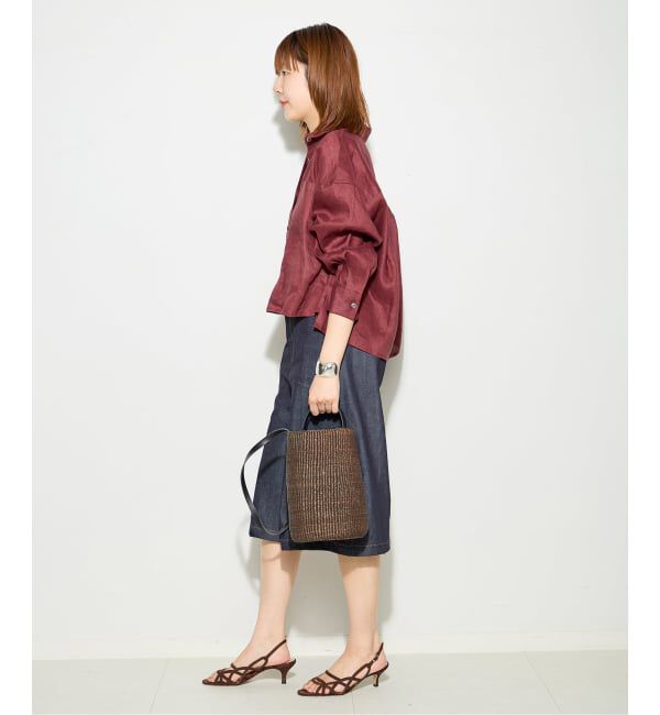 journal standard L'essage「《予約》ヨーロピアンフラックス刺しゅうショートシャツ 2」|シャツ・ブラウス|