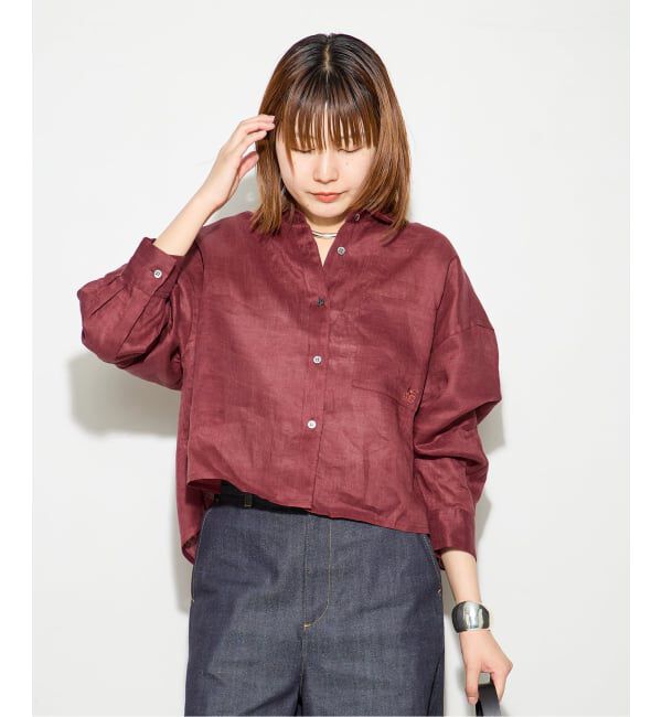 journal standard L'essage「《予約》ヨーロピアンフラックス刺しゅうショートシャツ 2」|シャツ・ブラウス|