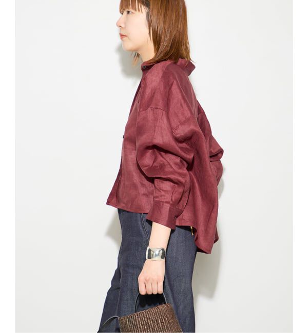 journal standard L'essage「《予約》ヨーロピアンフラックス刺しゅうショートシャツ 2」|シャツ・ブラウス|