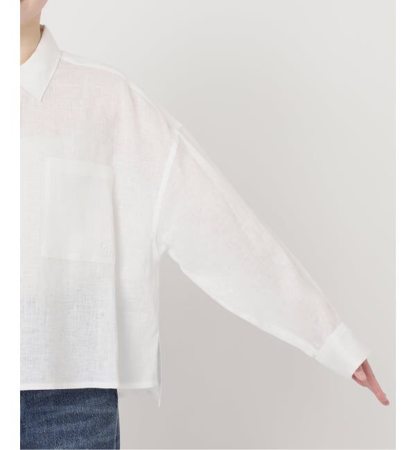 journal standard L'essage「《予約》ヨーロピアンフラックス刺しゅうショートシャツ 2」|シャツ・ブラウス|