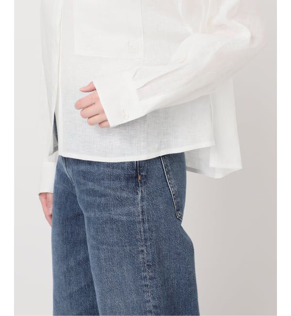 journal standard L'essage「《予約》ヨーロピアンフラックス刺しゅうショートシャツ 2」|シャツ・ブラウス|