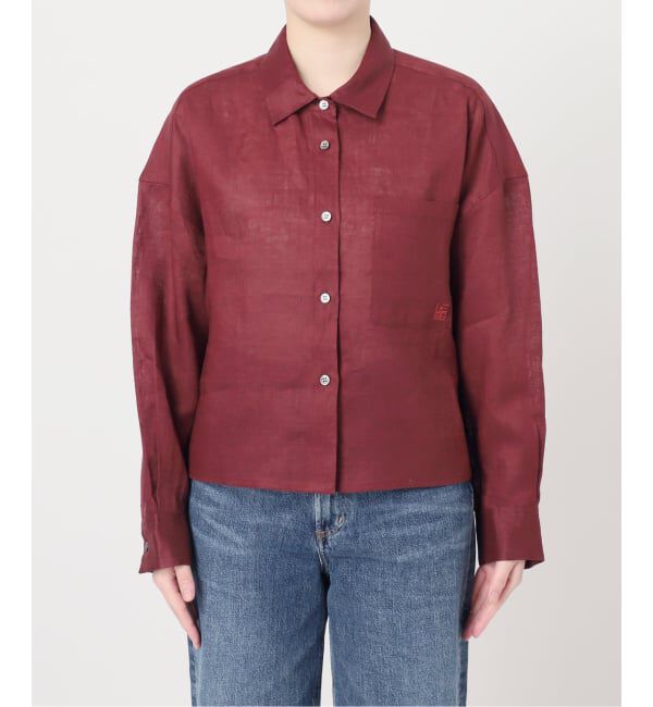 journal standard L'essage「《予約》ヨーロピアンフラックス刺しゅうショートシャツ 2」|シャツ・ブラウス|