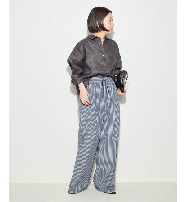 journal standard L'essage「《予約》ヨーロピアンフラックス刺しゅうショートシャツ 2」|シャツ・ブラウス|