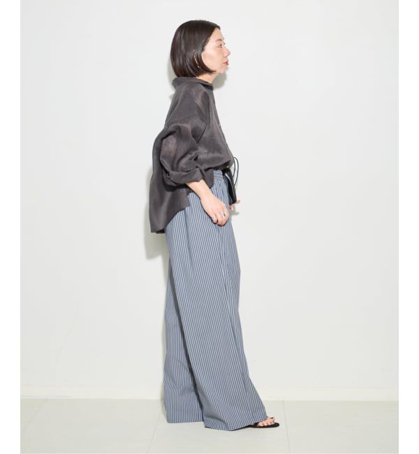 journal standard L'essage「《予約》ヨーロピアンフラックス刺しゅうショートシャツ 2」|シャツ・ブラウス|