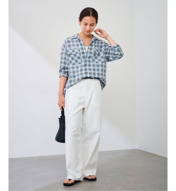 FRAMeWORK「≪一部カラーWEB限定≫ミリタリースラブバックサテンベイカーパンツ」|カーゴ|