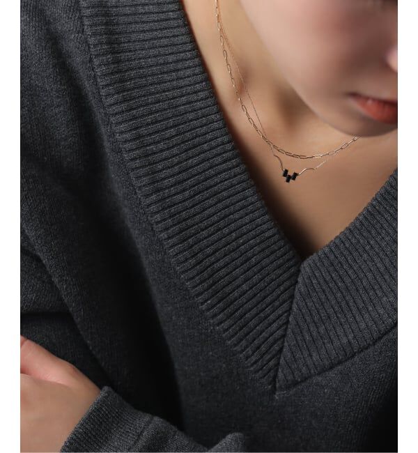 Lilas by Spick&Span「セミトーンオニキスネックレス K10」|ネックレス|