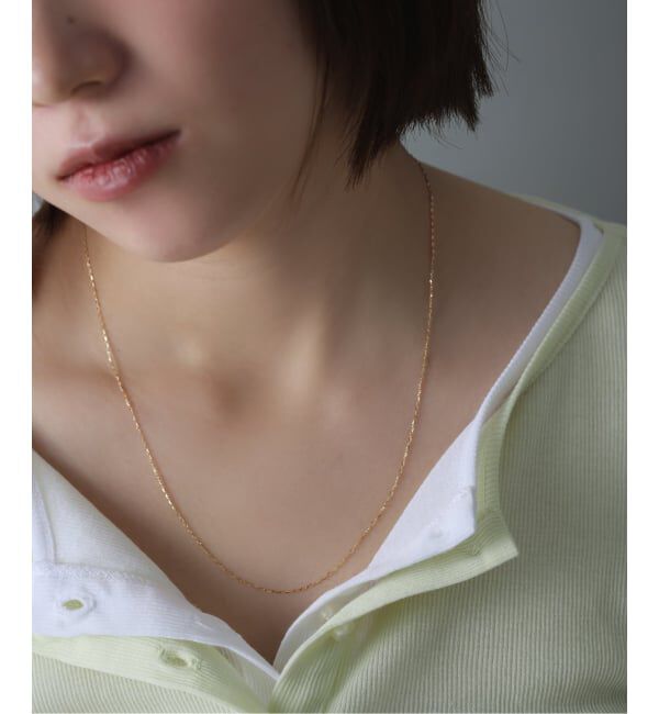 Lilas by Spick&Span「マリンチェーン50cmネックレス K18」|ネックレス|ゴールド