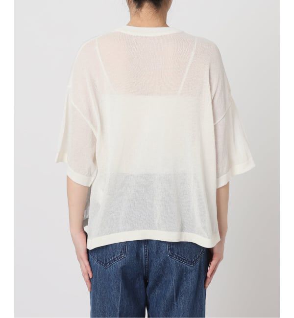 U by SPICK&SPAN「《予約》シアーロゴニットTEE」|ニット・セーター|