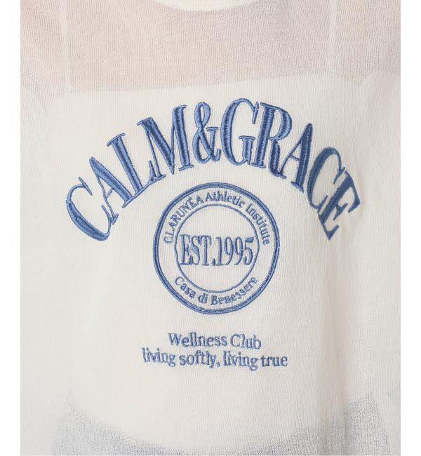 U by SPICK&SPAN「《予約》シアーロゴニットTEE」|ニット・セーター|