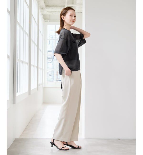 U by SPICK&SPAN「《予約》シアーロゴニットTEE」|ニット・セーター|