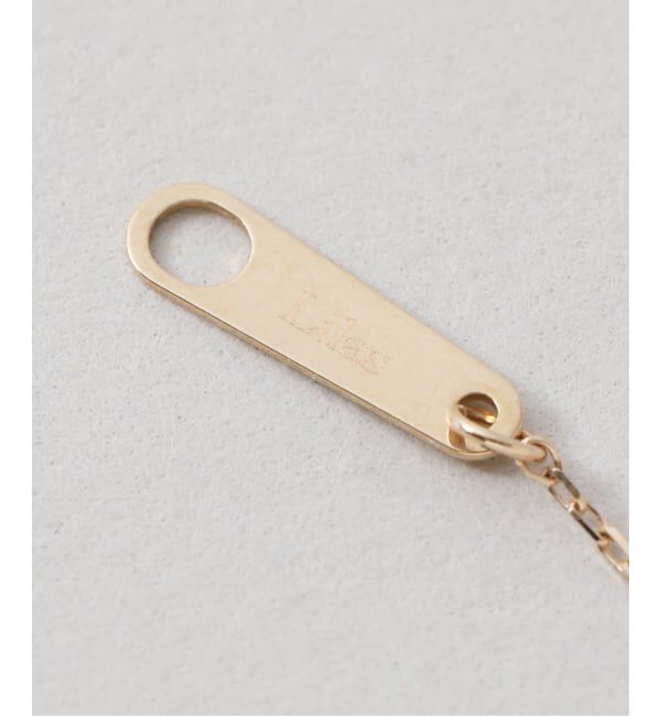 Lilas by Spick&Span「《予約》テクスチャートライアングルモチーフネックレス K10」|ネックレス|