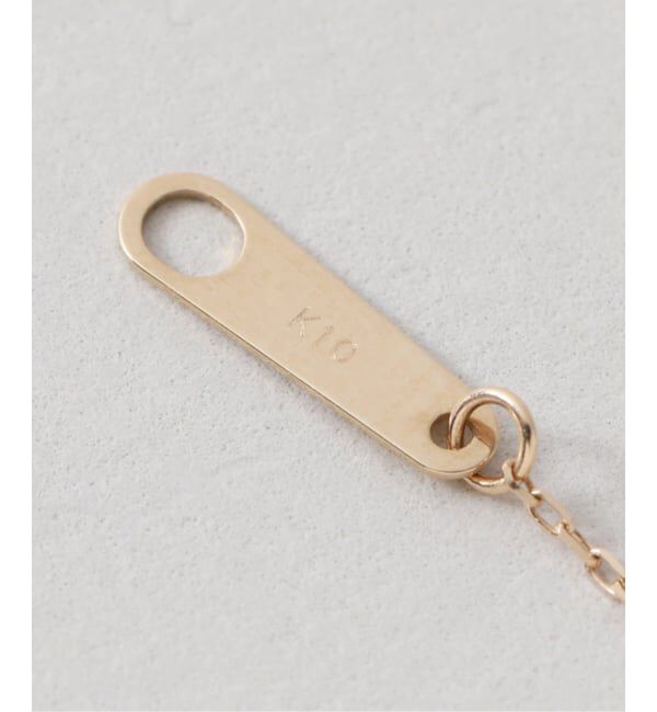 Lilas by Spick&Span「《予約》テクスチャートライアングルモチーフネックレス K10」|ネックレス|