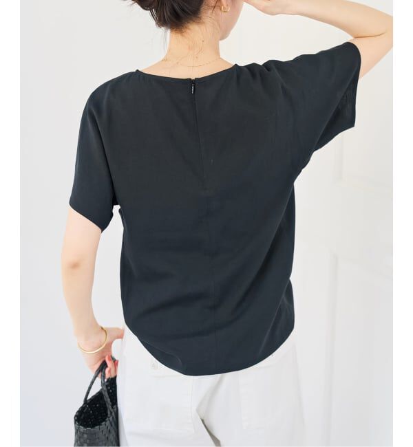 Spick and Span「《セットアップ可 / 予約》ハイブリッドリネンTブラウス」|シャツ・ブラウス|