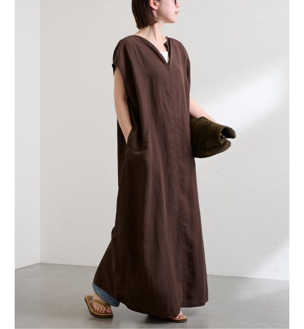 FRAMeWORK「≪洗濯機洗い可 / 追加予約≫フィブリルポプリンサックDRESS」|ワンピース|