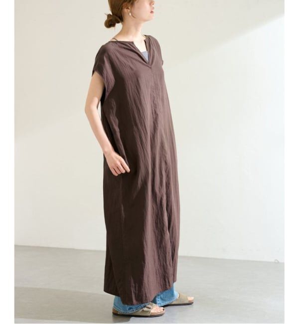 FRAMeWORK「≪洗濯機洗い可 / 追加予約≫フィブリルポプリンサックDRESS」|ワンピース|
