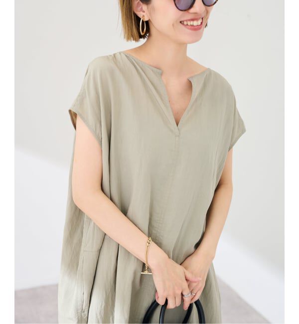 FRAMeWORK「≪洗濯機洗い可 / 追加予約≫フィブリルポプリンサックDRESS」|ワンピース|