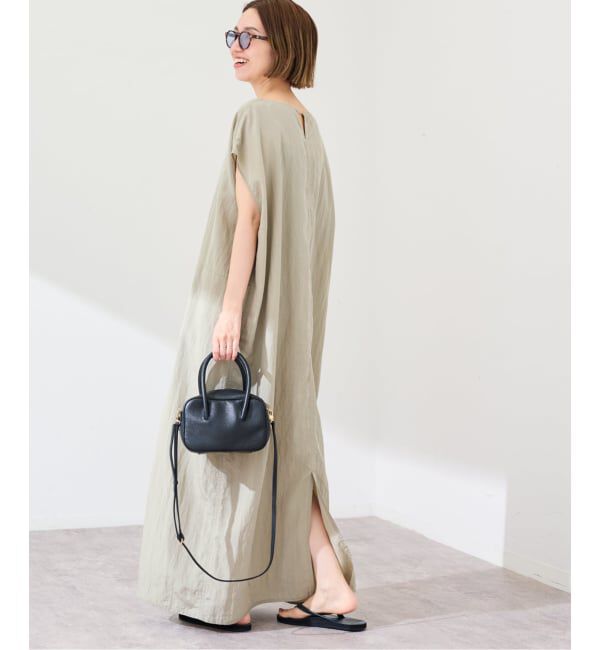 FRAMeWORK「≪洗濯機洗い可 / 追加予約≫フィブリルポプリンサックDRESS」|ワンピース|カーキ