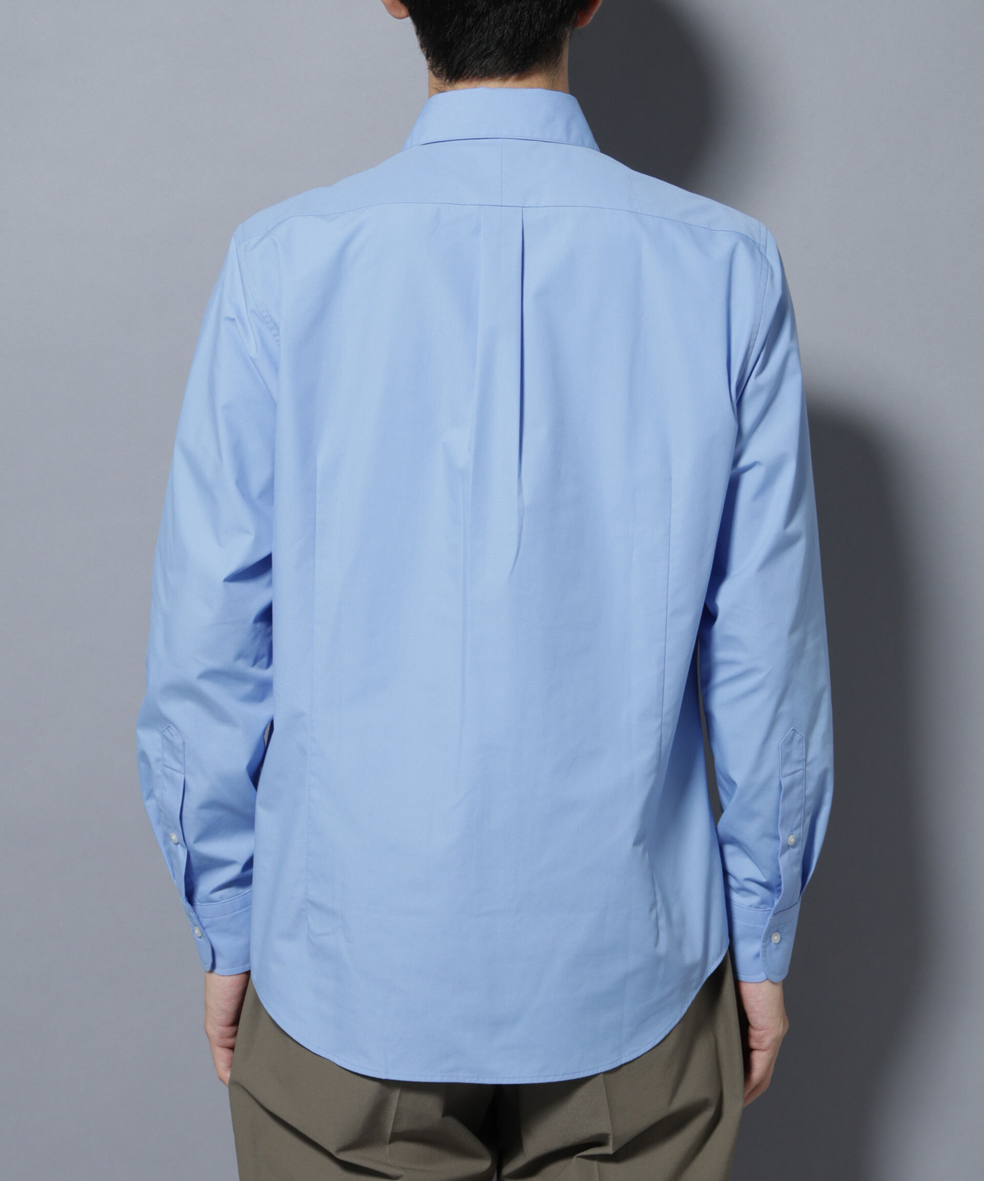 nano･universe「「N shirt」Anti Soaked(R)汗染み防止ホリゾンタルカラーシャツ長袖」|シャツ・ブラウス|