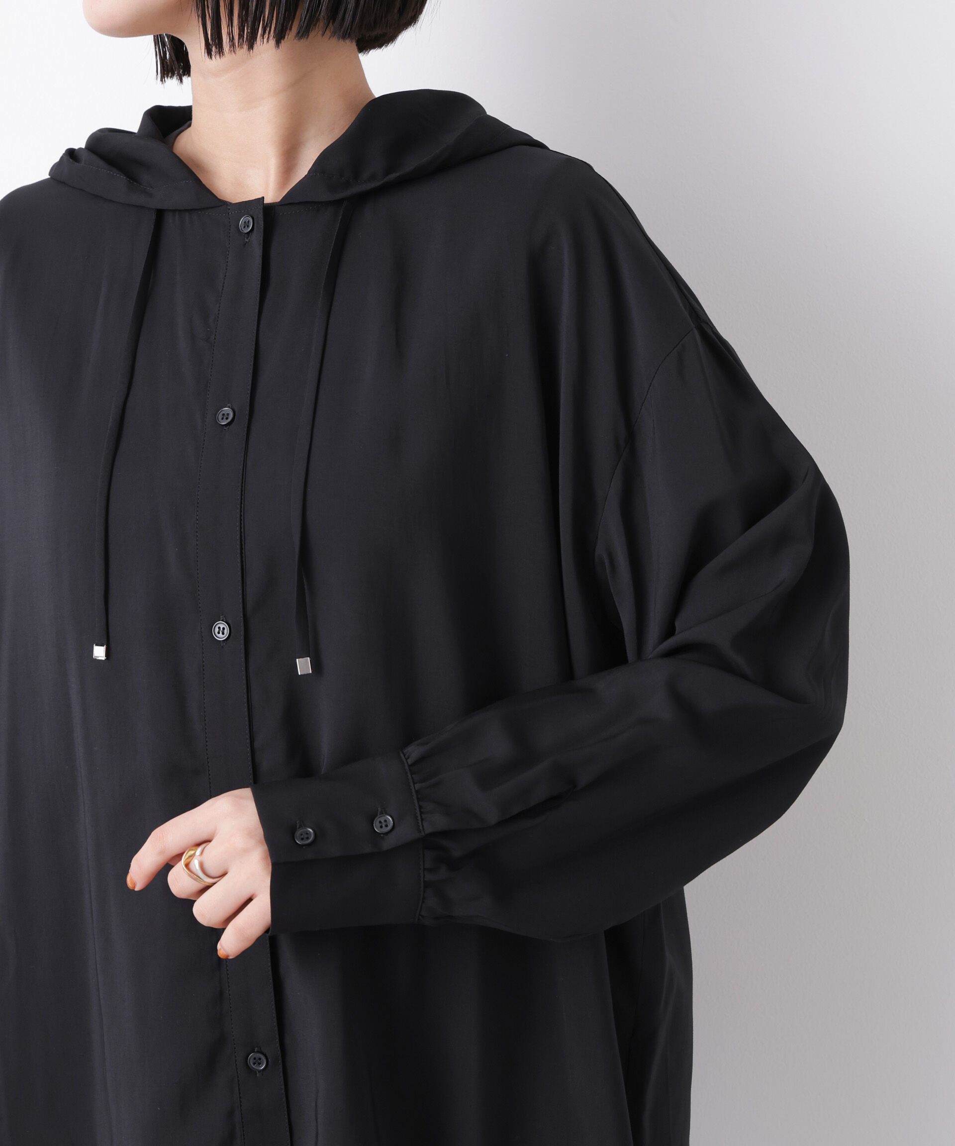 nano･universe「フーディーシャツ」|シャツ・ブラウス|